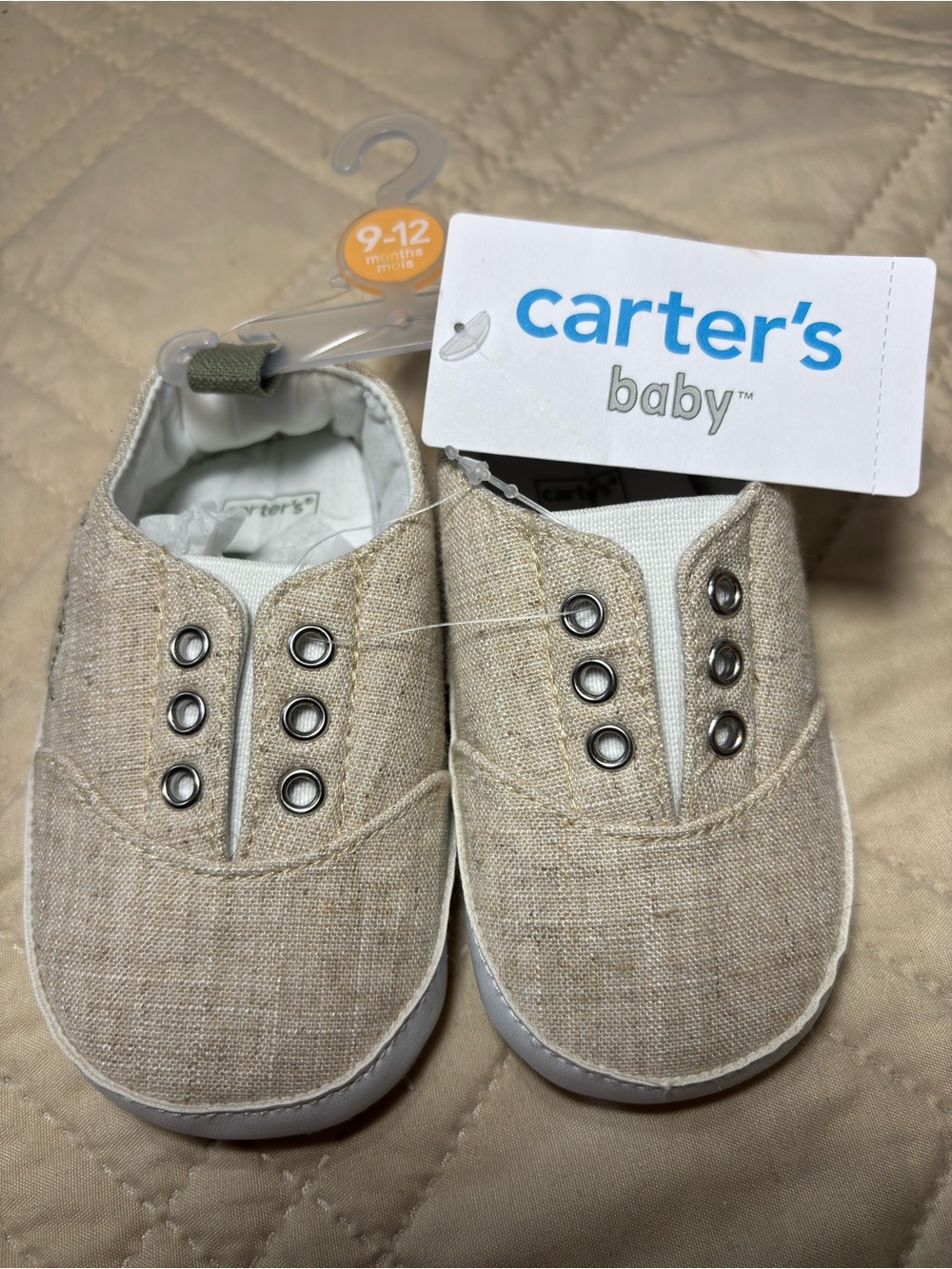 Carter’s 9-12M Beige Dino Canvas Shoes